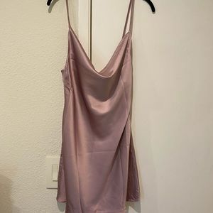 NWT blush satin dress